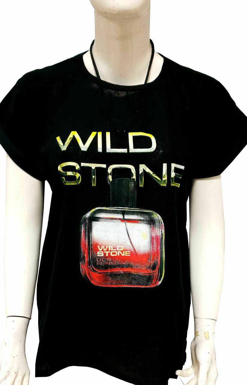 تونیک نخی با چاپ تصویری WILD STONE